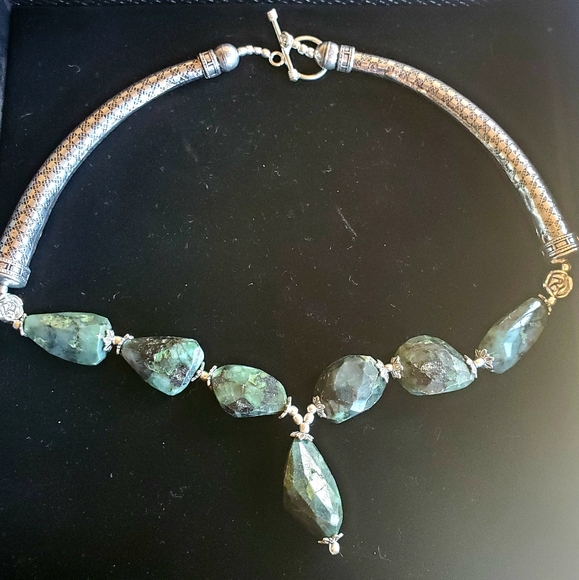 New Unique Labradorite 925 Silver Necklace. - Picture 2 of 16